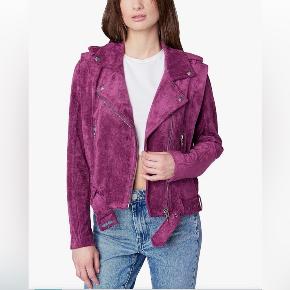 Blank NYC Purple Suede Jacket